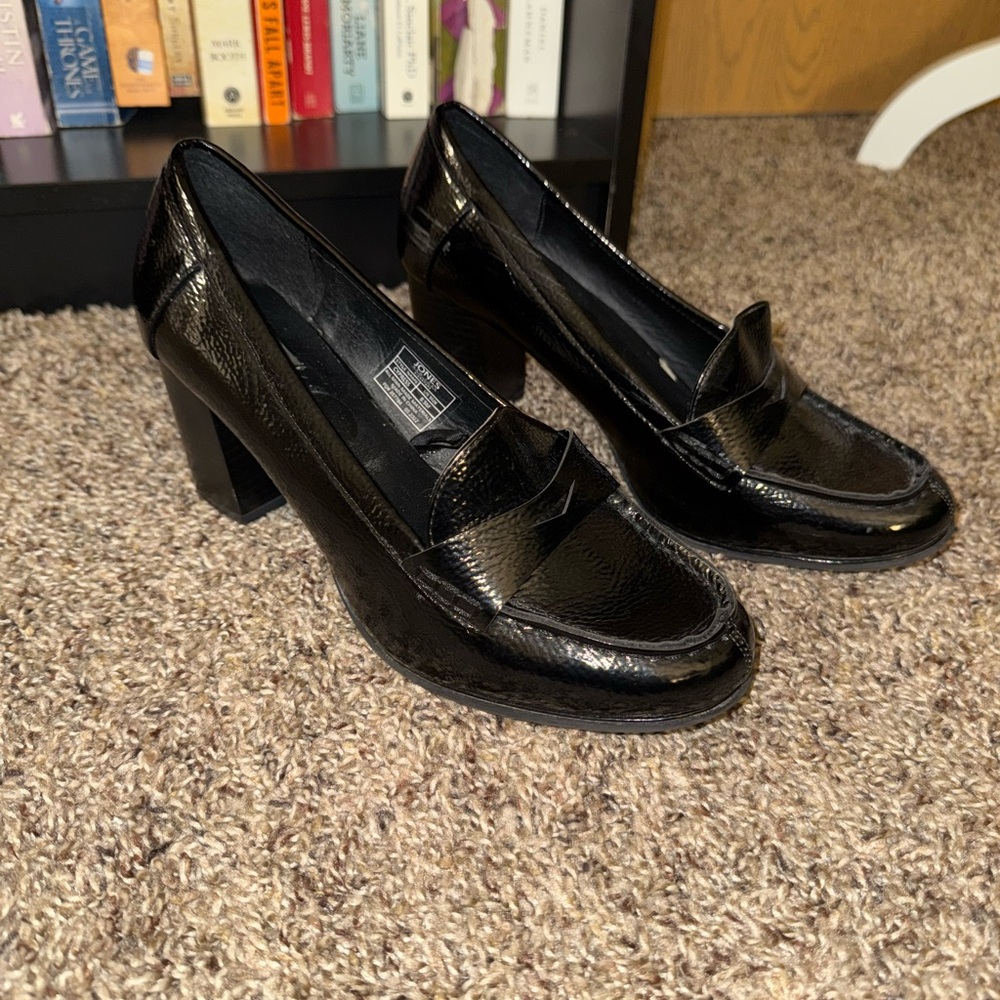 Jones New York Black Patent Loafers